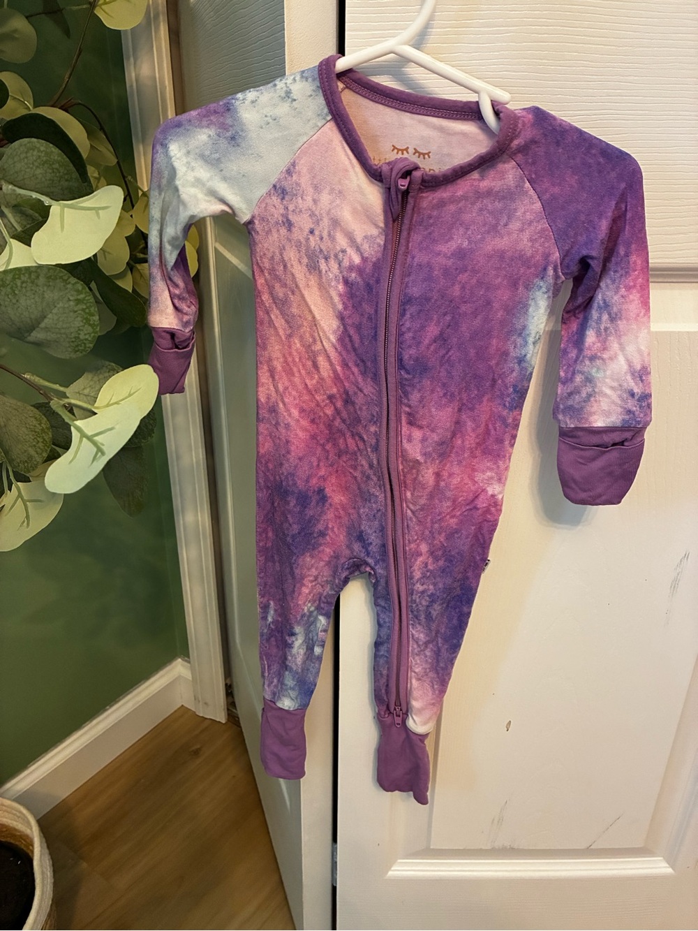 Little Sleepies Tie-Dye One-Piece Zipper Pajamas